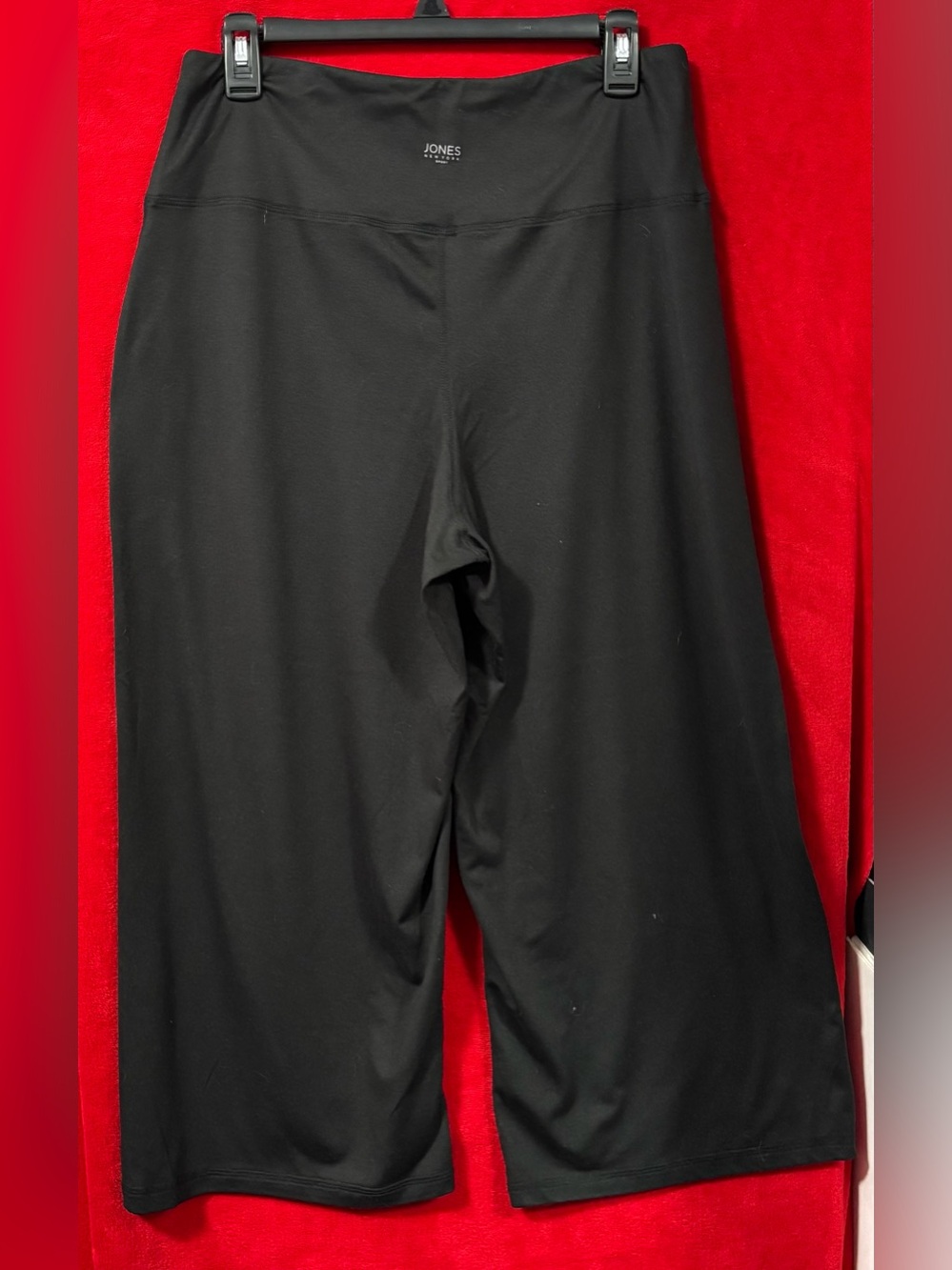Jones New York Sport Wide Leg Crop Culotte Pants Black Women's Large - Picture 4 of 15